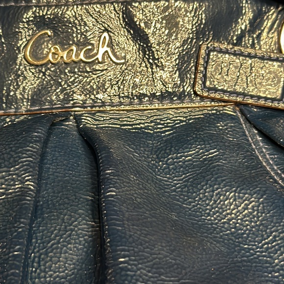 Coach Ashley shoulder/handbag. Navy Blue - Picture 5 of 8